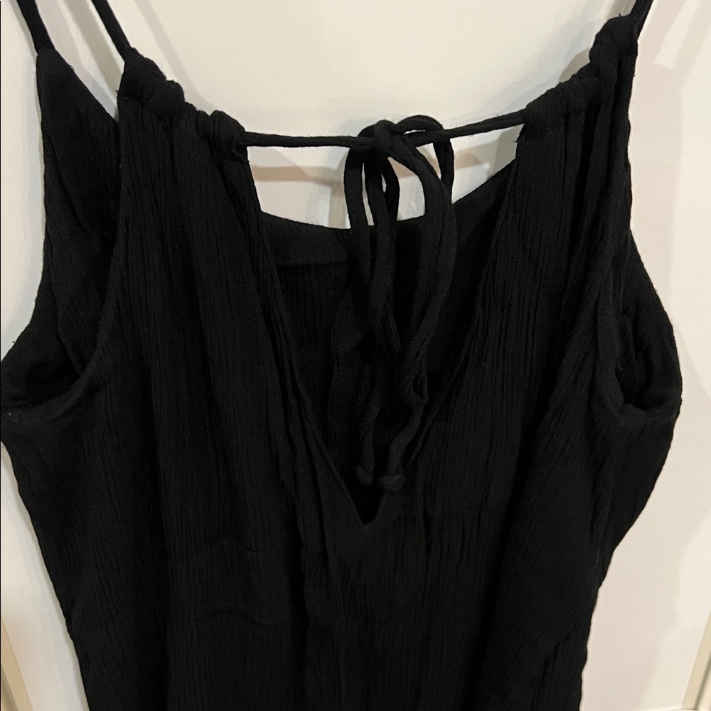 OAK + FORT Black Midi Slip Dress - Picture 3 of 3